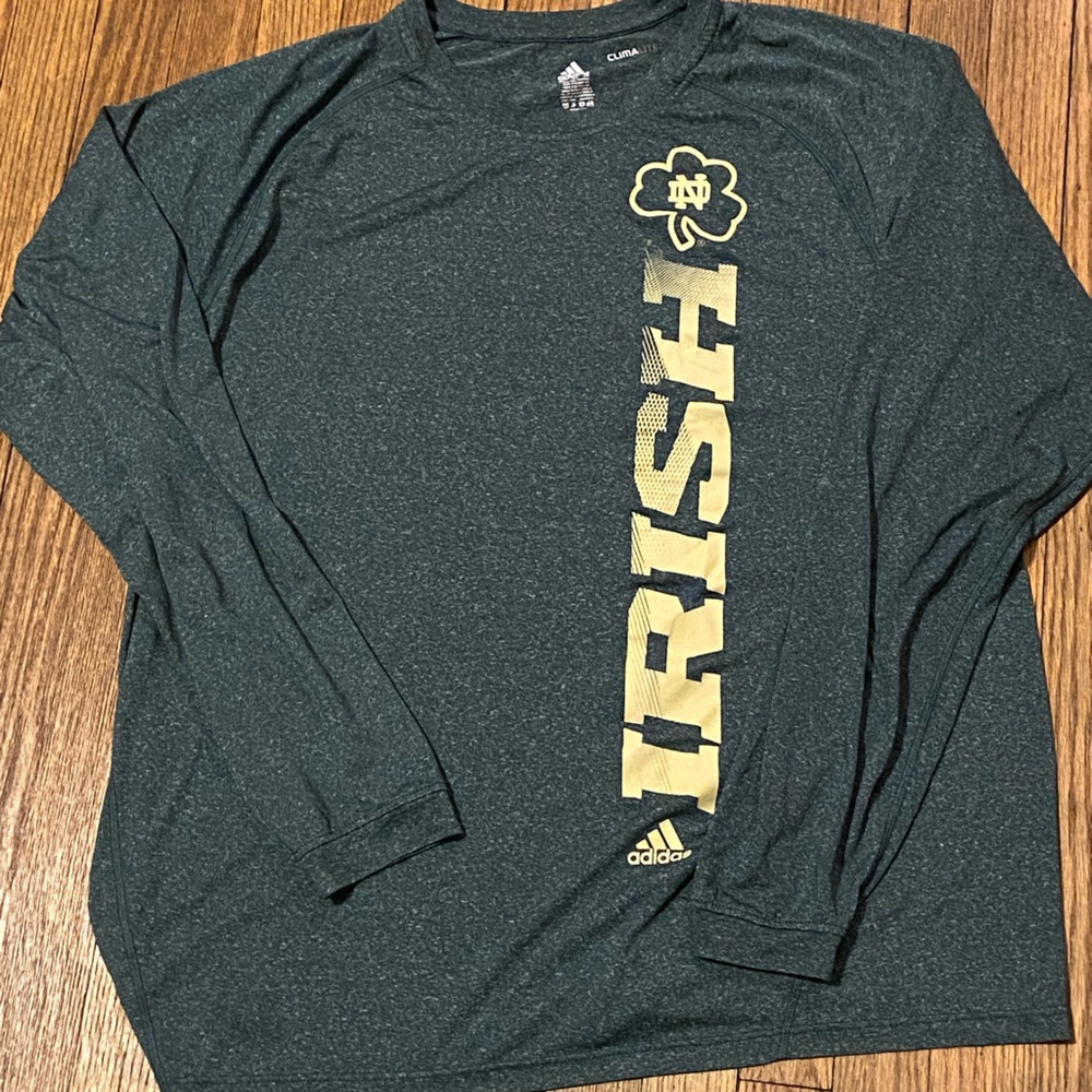 Adidas Notre Dame Fighting Irish Football Team issue workout gear